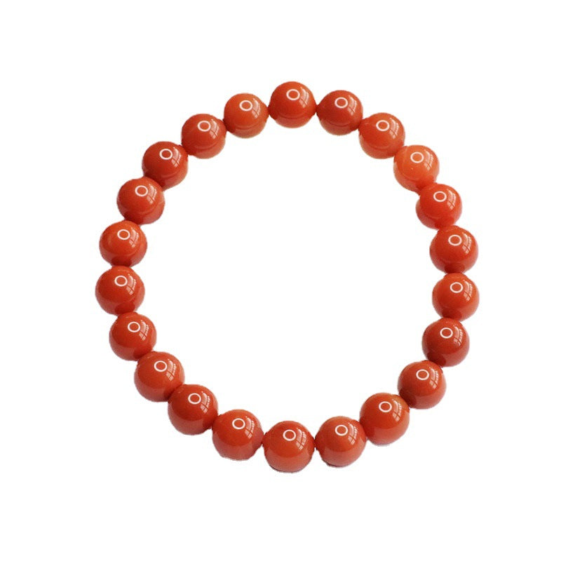 Natural Southern Red Agate Bracelet Full Flesh Color Bracelet Jewelry MN2053008 