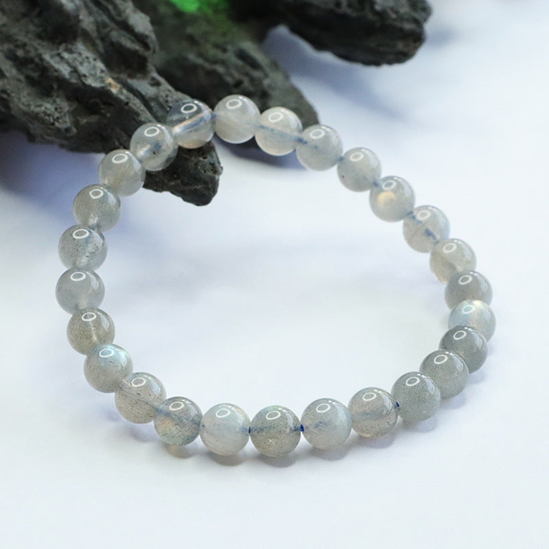 Natural Gray Moonlight Bracelet Labradorite Blue Moonlight Bracelet CB3021106 