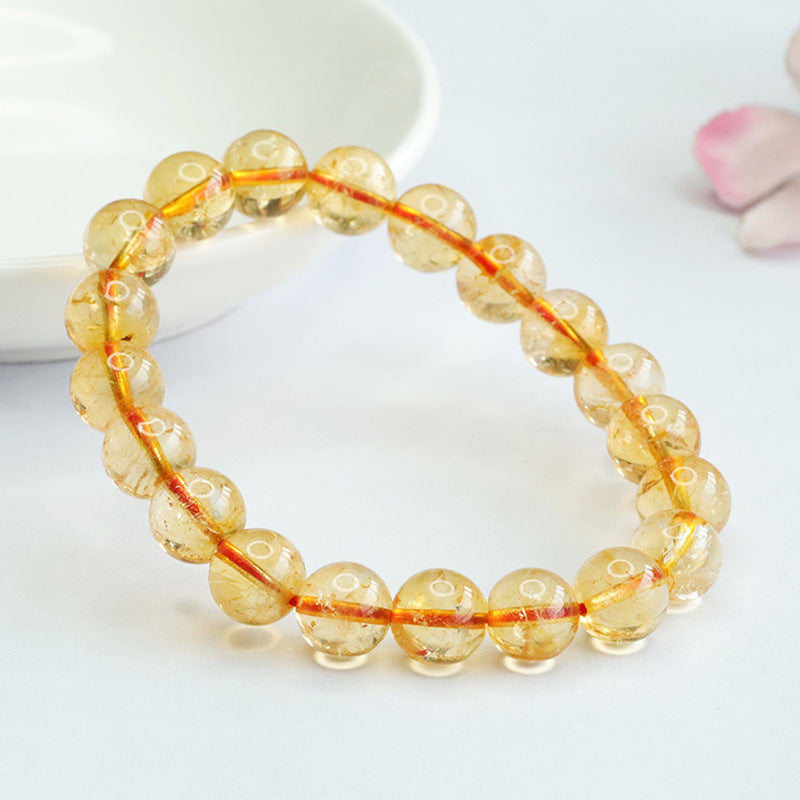 Natural Citrine Bracelet Brazilian Colorful Treasure Bracelet Jewelry CB2092616 