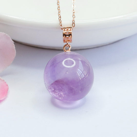 S925 silver inlaid natural amethyst pendant jewelry jewelry colorful treasure jewelry CB2040710 