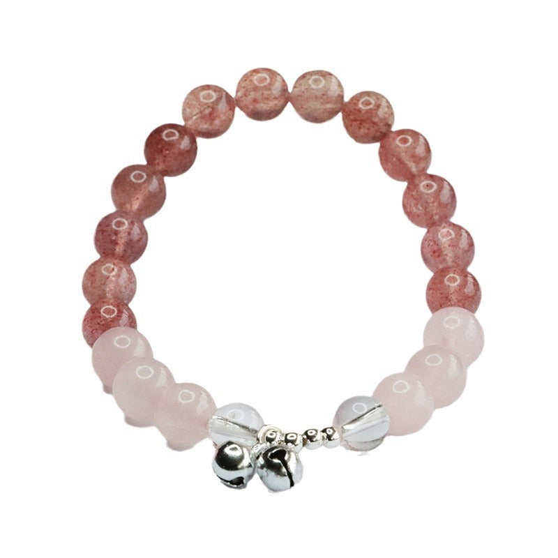 Natural Pink Crystal Bracelet Strawberry Crystal Bracelet Women's Fashion Accessories CB4022306 