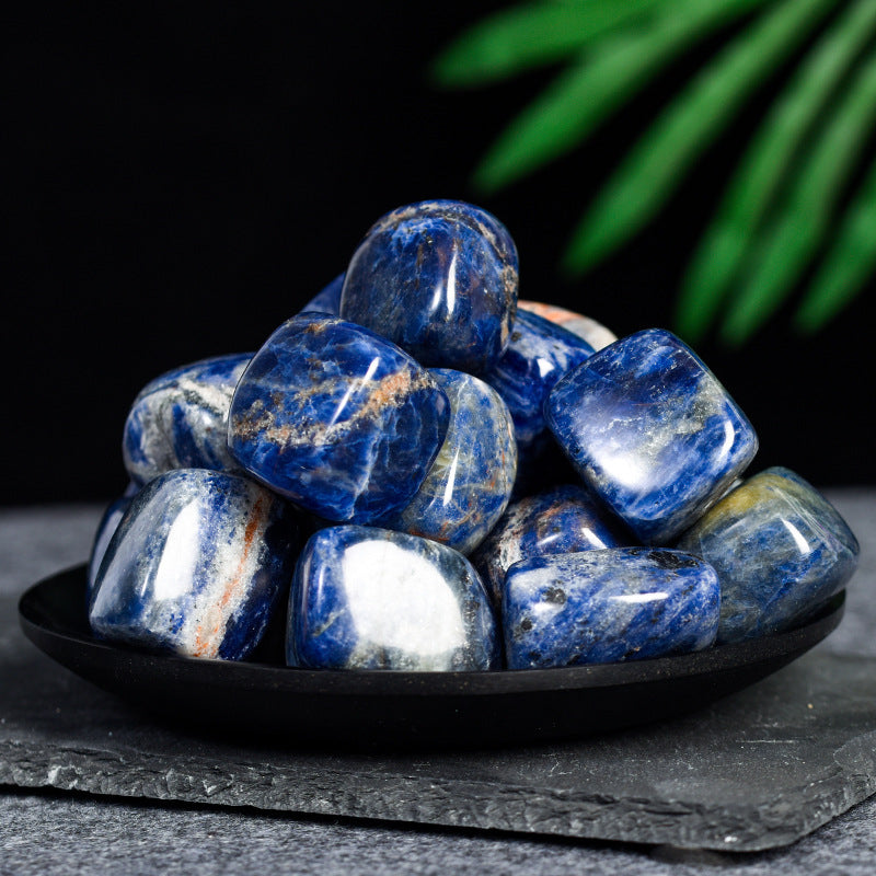 Natural demagnetized stone white crystal tumbled stone powder crystal gravel fish tank stone home decoration ornaments healing stone 