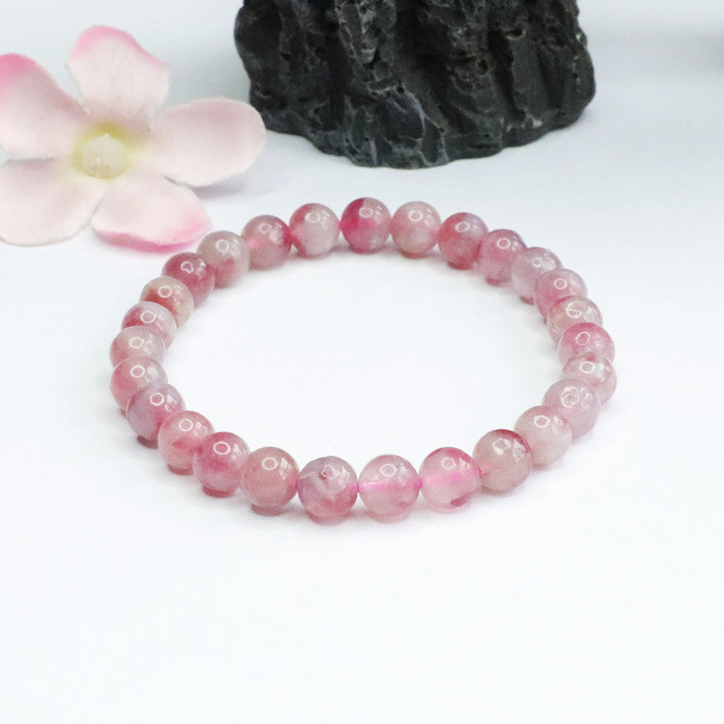 Natural Ruby Tourmaline Bracelet Brazilian Crystal Beads Colored Jewelry CB2060504 