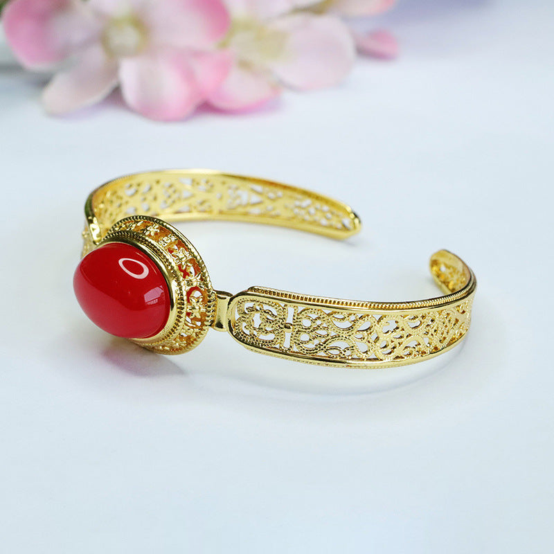 Red agate bracelet pigeon blood carnelian bracelet palace style MN3060210