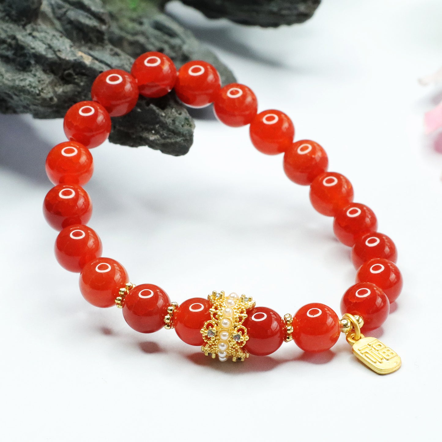 Agate Bracelet Chalcedony Bracelet Jewelry MN3040402