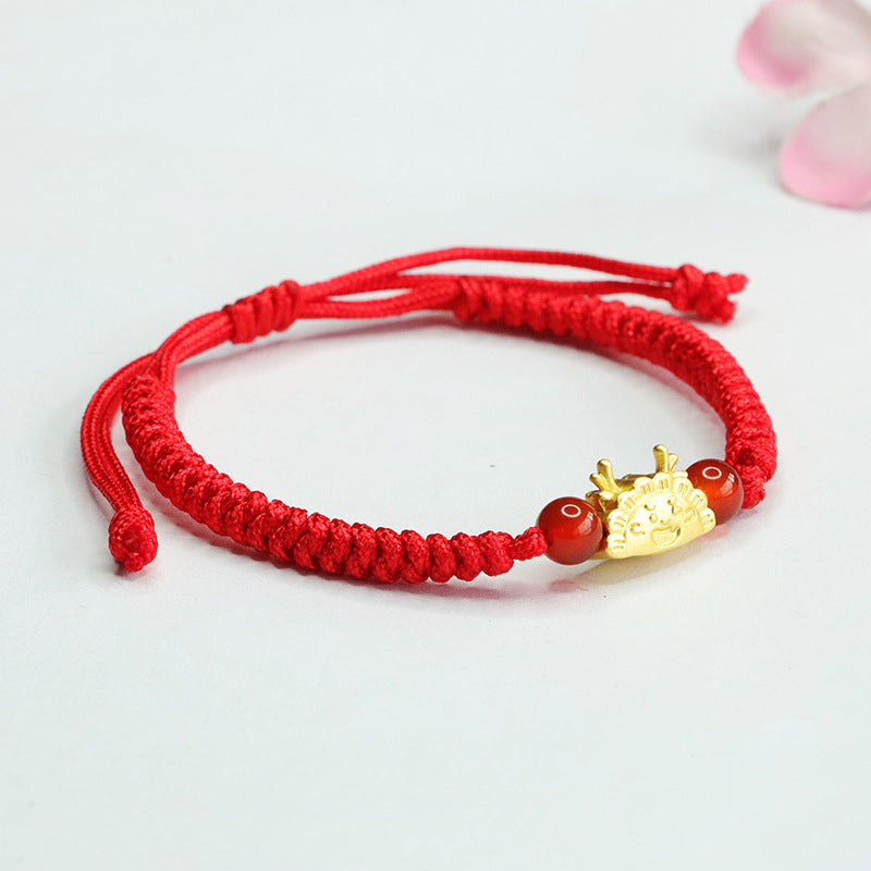 Natural red agate bracelet dumpling dragon bracelet bracelet animal year jewelry MN3122904