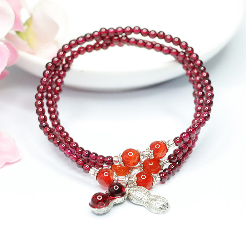 Garnet bracelet multi-circle bracelet peanut necklace national trend CB3102103 