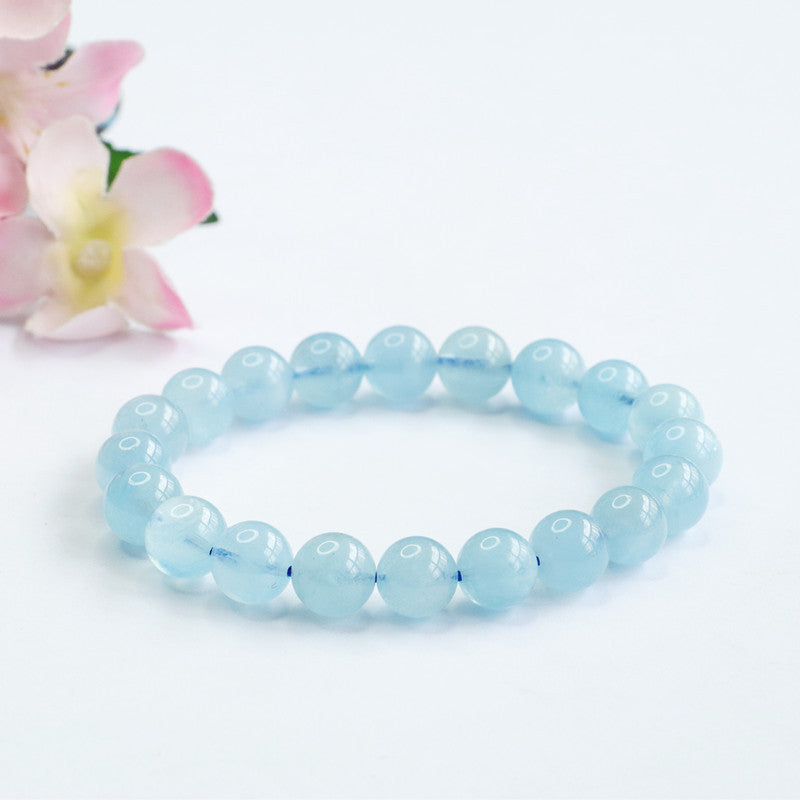 Natural aquamarine bracelet sky blue bracelet crystal color treasure CB2062503 