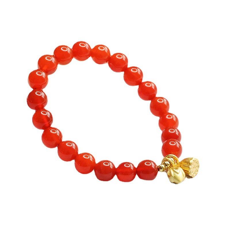 Natural red agate bracelet Two Worlds Happy Bracelet Women's Jewelry Accessories MN3020306