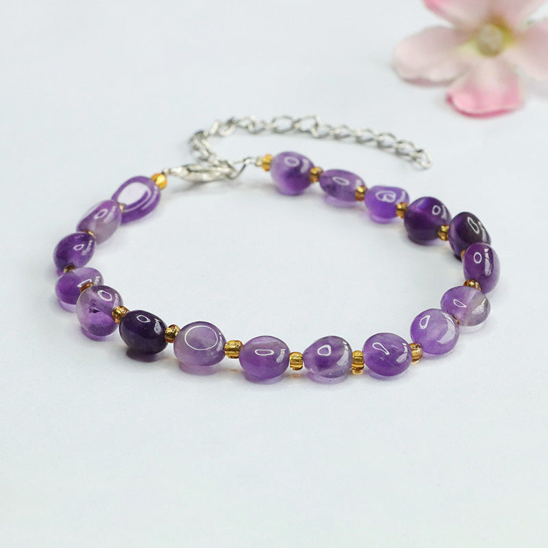 Natural Amethyst Bracelet Nine Purple Lihuo Bracelet Colorful Treasure CB4033002 