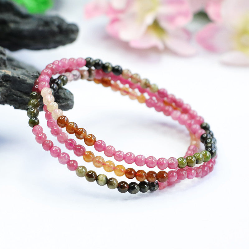 Natural Tourmaline Bracelet Rainbow Bracelet Brazilian Crystal Color Treasure CB2062507 