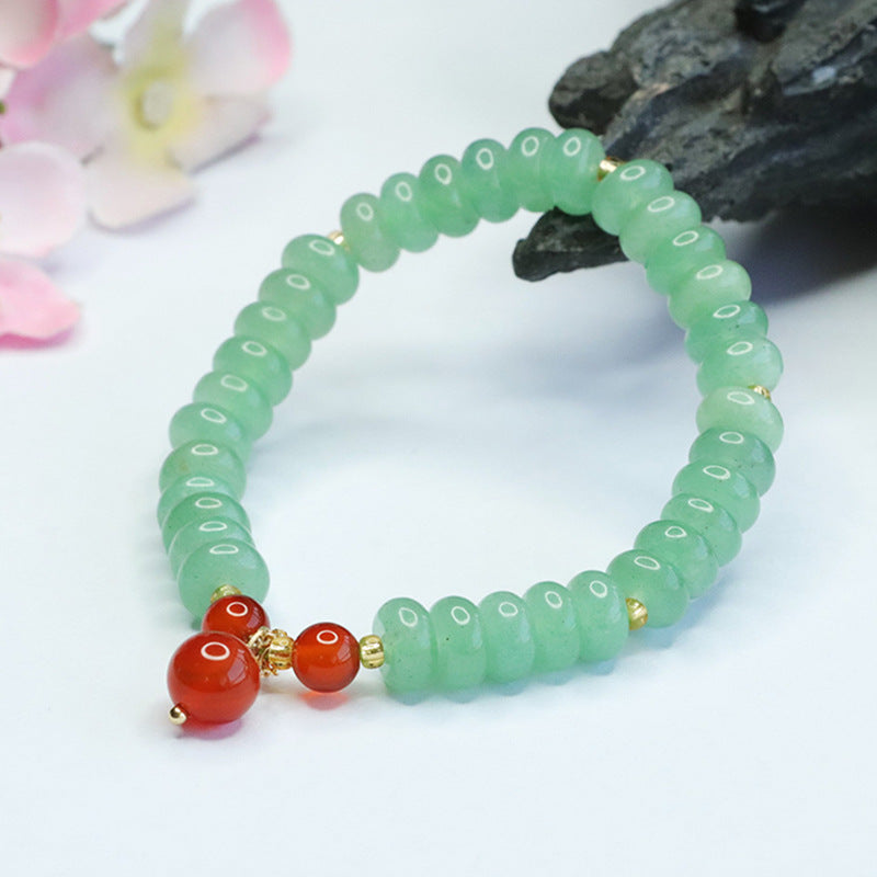 Aventurine abacus bead bracelet agate handle bracelet palace style CB3042605