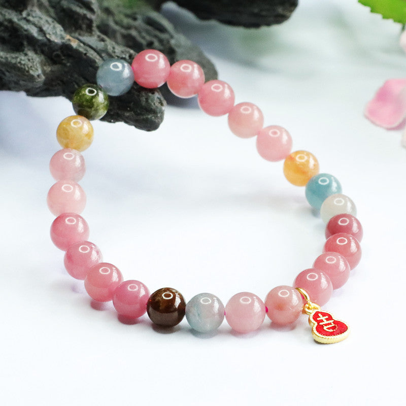 Natural Tourmaline Bracelet Brazilian Old Mine Bracelet Crystal Color Treasure CB3071004 