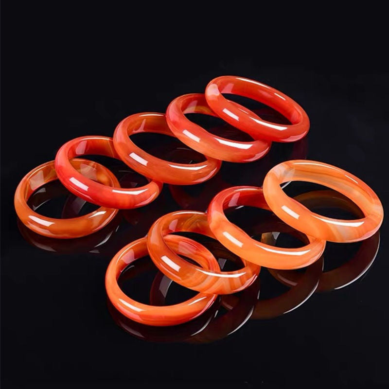 Natural red agate bracelet chalcedony bracelet crystal jade jewelry MN2053026