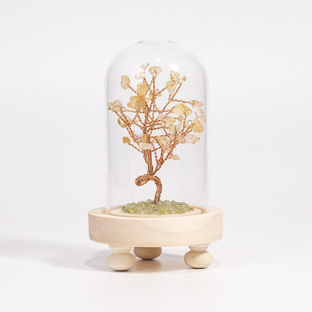 Natural crystal tree gravel ornaments crystal tree home creative office decoration crafts creative gift tree 