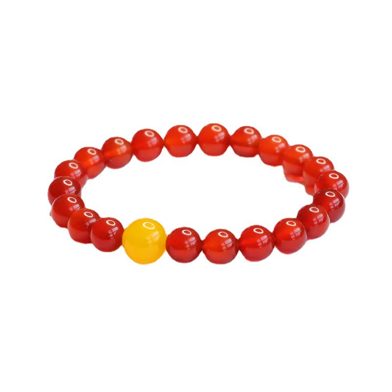 Natural red agate bracelet chalcedony bracelet national fashion jewelry MN2102602