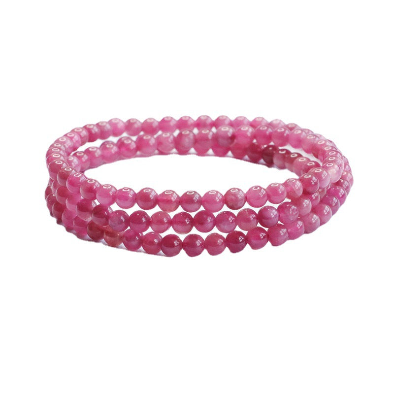 Natural Tourmaline Bracelet Brazilian Red Bracelet Crystal Colorful Jewelry Supply CB2081603 