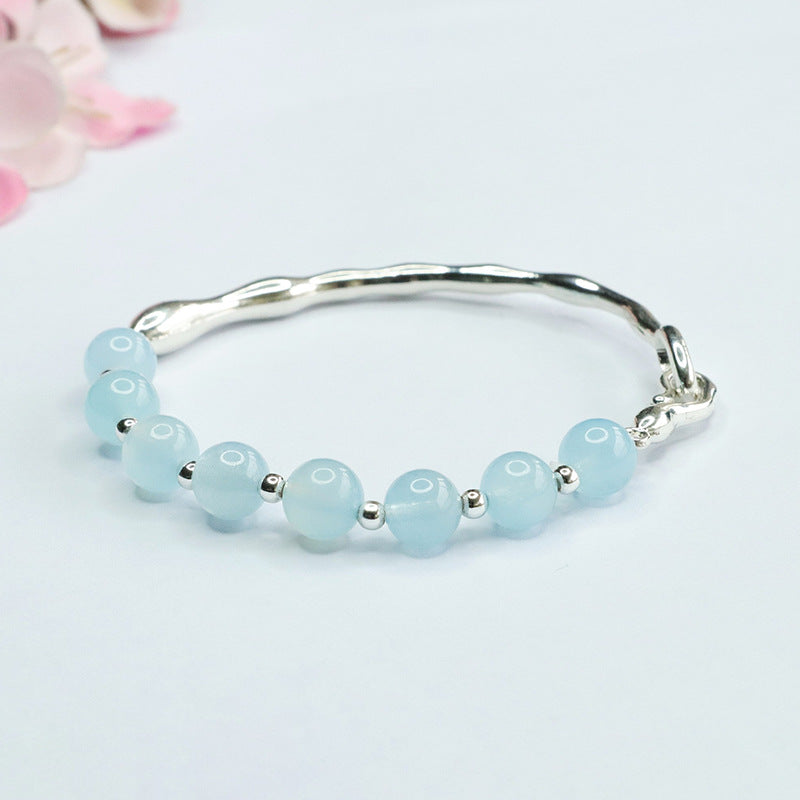 Natural aquamarine bracelet blue crystal bracelet bracelet colorful treasure CB3051702 