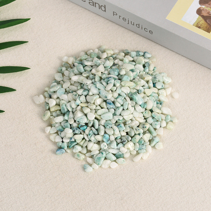 Natural crystal Phoenix ore conformable rolling stone gravel home decoration potted crystal ornaments bare stone 