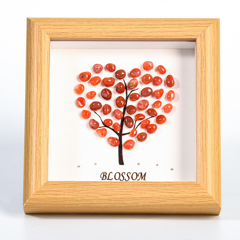 Love style original stone crystal photo frame table setting new tree house picture frame home festive ornament gift 