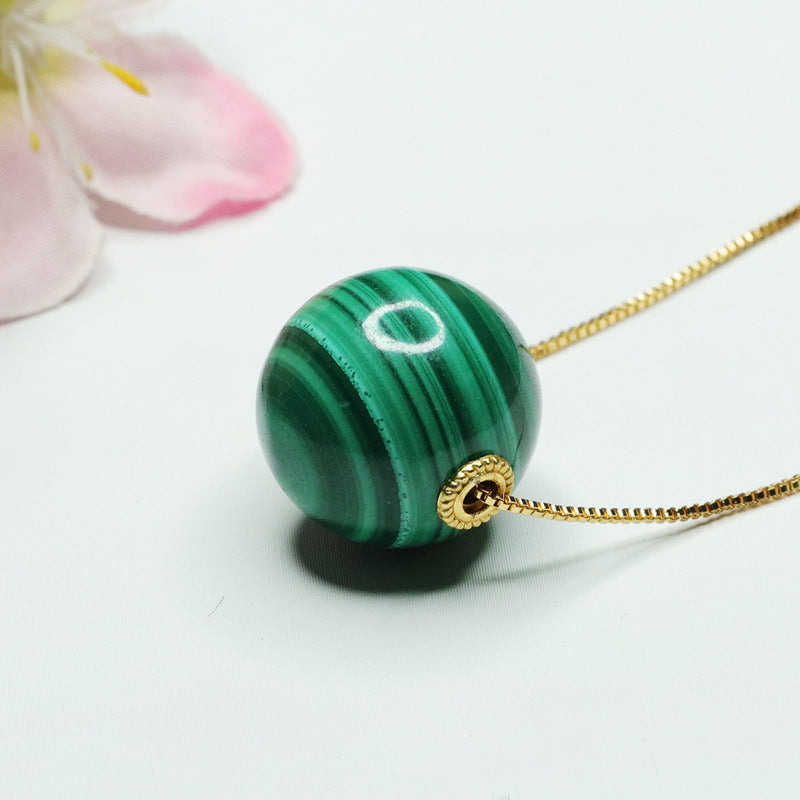 Malachite bead pendant colorful crystal jewelry jewelry CB2112709 