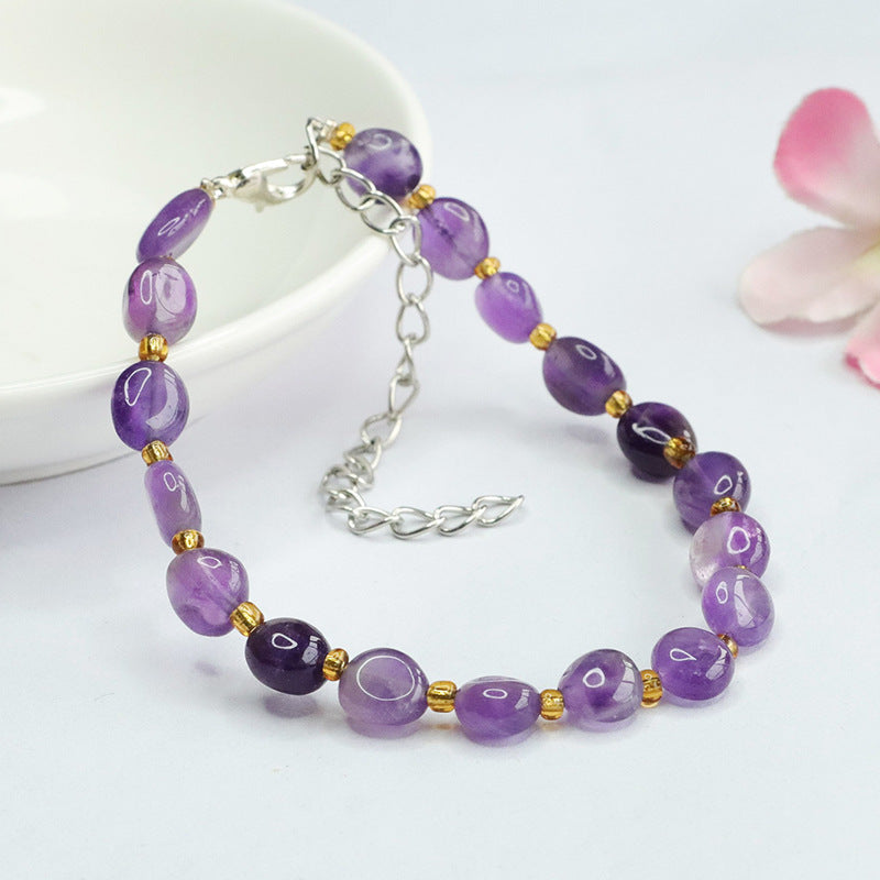 Natural Amethyst Bracelet Nine Purple Lihuo Bracelet Colorful Treasure CB4033002 