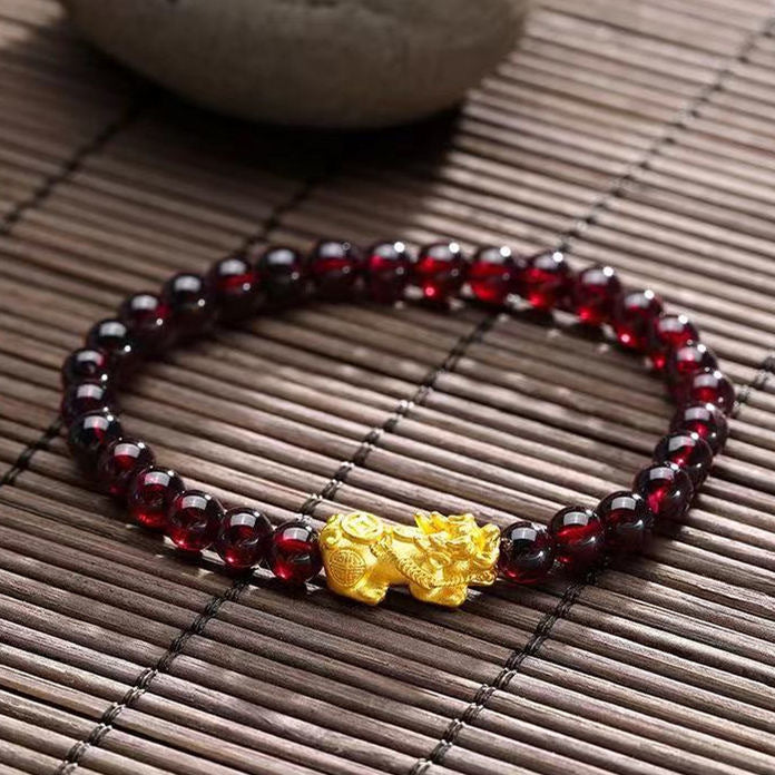 Garnet Bracelet Pixiu Women Stone Crystal Jewelry Bracelet Fashion Popular Jewelry Women CB2120117 