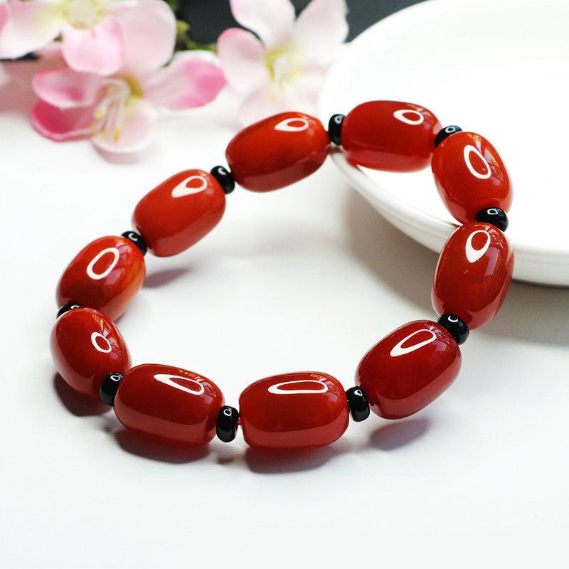 Red Agate Bracelet South Red Passepartout Bracelet Jewelry MN1122643 