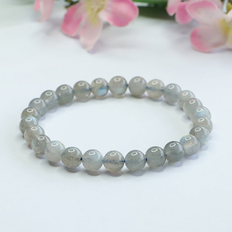 Natural Gray Moonlight Bracelet Labradorite Blue Moonlight Bracelet CB3021106 