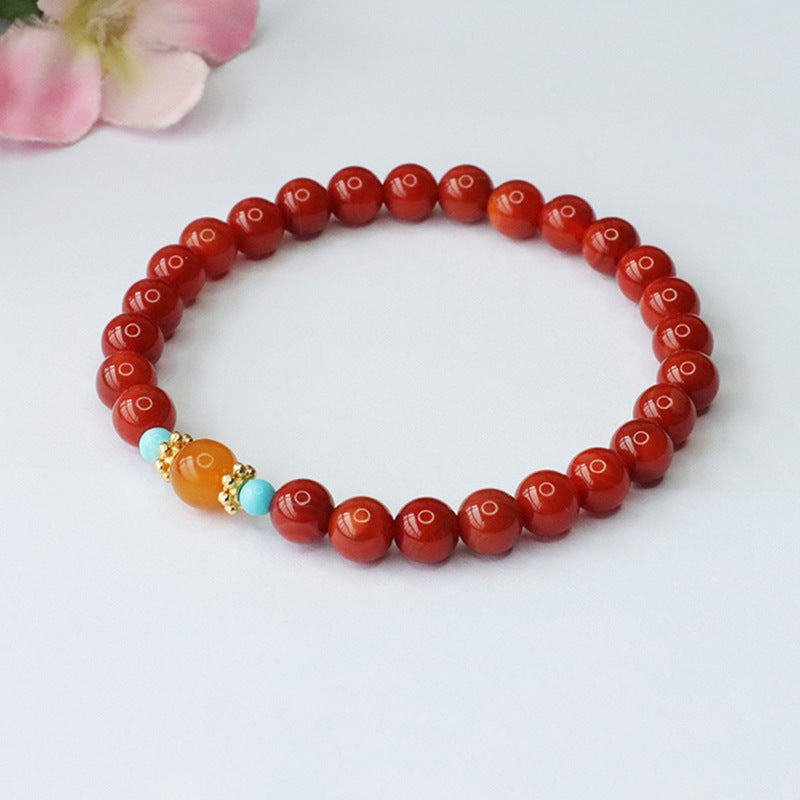 Agate bracelet amber beeswax bracelet palace style jewelry MN3100308