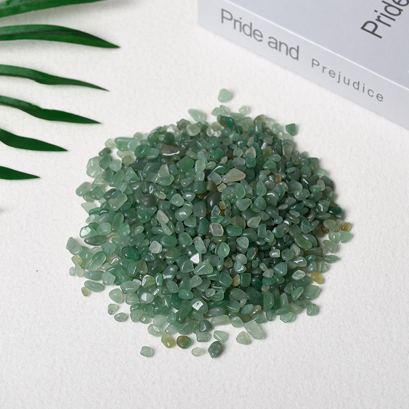 Natural aventurine conformable polished small particle gravel home office decoration landscape rolling stone direct supply 