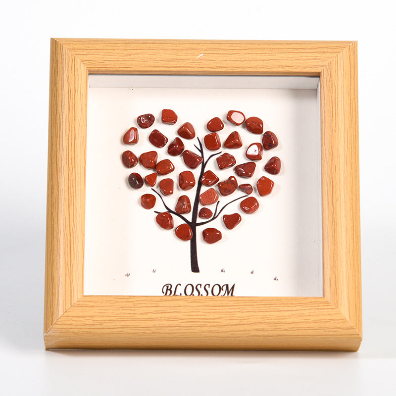 Love style original stone crystal photo frame table setting new tree house picture frame home festive ornament gift 