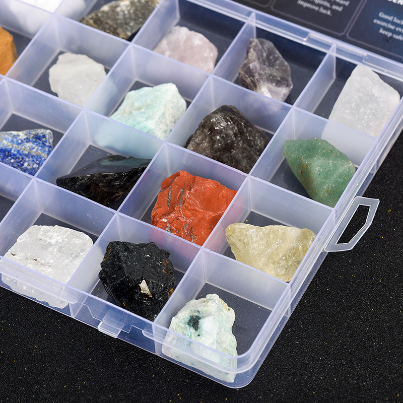 Natural crystal raw stone ore specimen ornaments mineral crystal blind box children's gift popular science children's collection of strange stones 