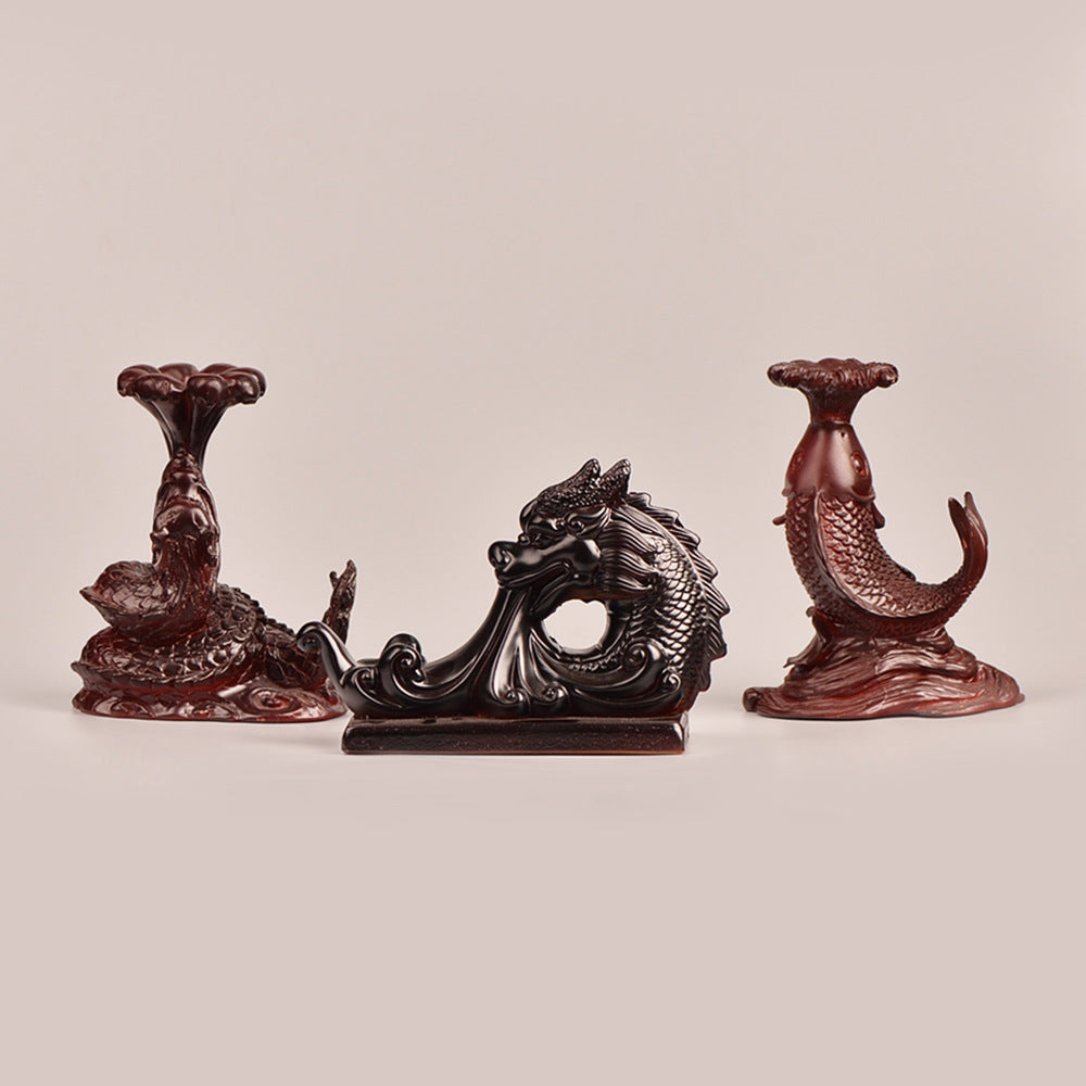 Manufacturer makes solid wood base, resin figure, animal jade trophy base, carved glass crafts ornaments 