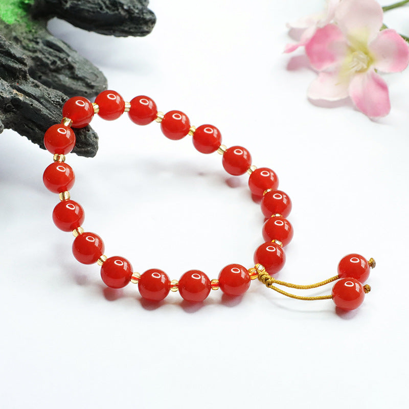 Natural red agate bracelet acacia bean bracelet women's jewelry MN3020305