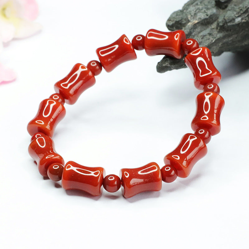 Red Agate Bracelet South Red Passepartout Bracelet Colorful Treasure MN3032906 