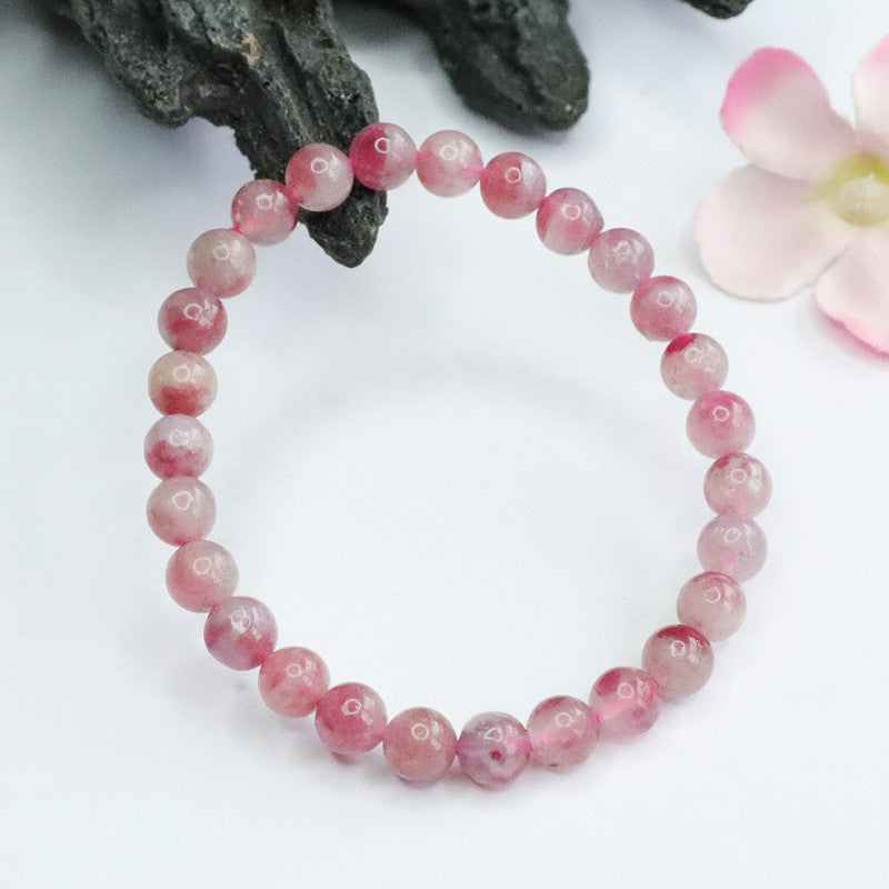 Natural Ruby Tourmaline Bracelet Brazilian Crystal Beads Colored Jewelry CB2060504 