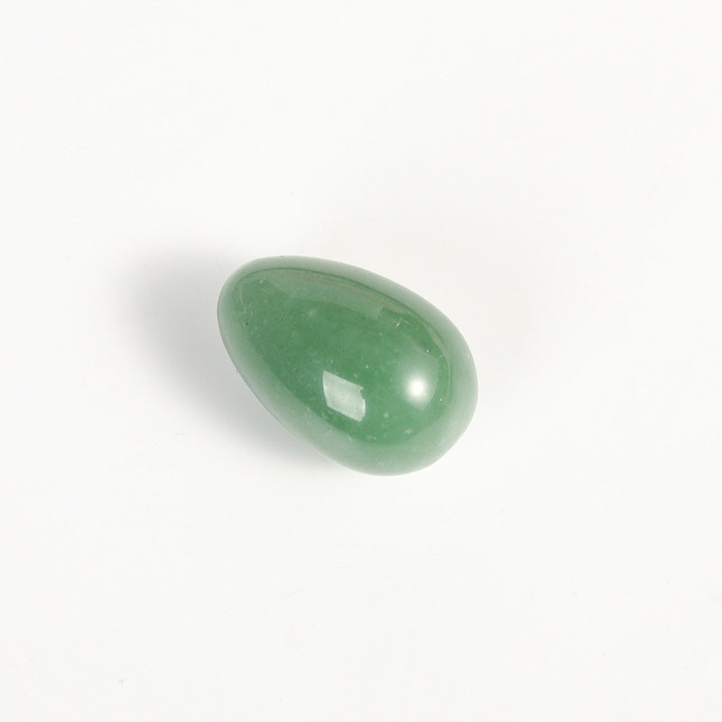 Jade play piece home decoration oval crystal rose quartz aventurine semi-precious stone egg-shaped massage hand ball 