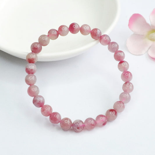 Natural Ruby Tourmaline Bracelet Brazilian Crystal Beads Colored Jewelry CB2060504 