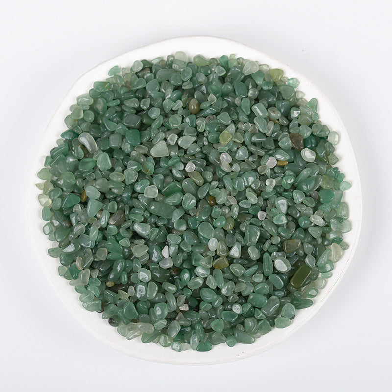 Natural aventurine conformable polished small particle gravel home office decoration landscape rolling stone direct supply 