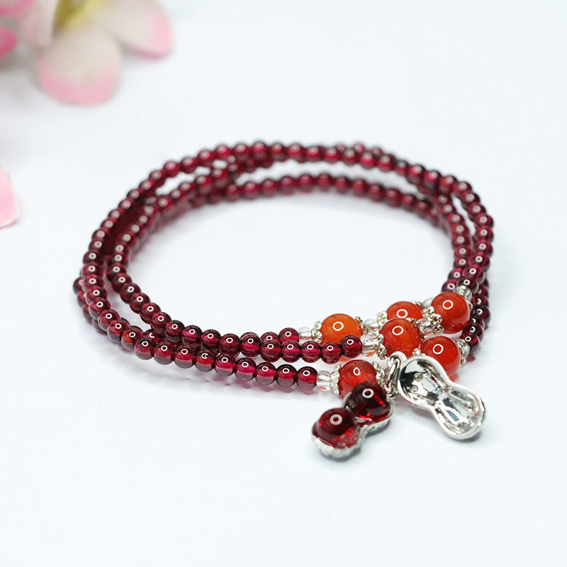 Garnet bracelet multi-circle bracelet peanut necklace national trend CB3102103 