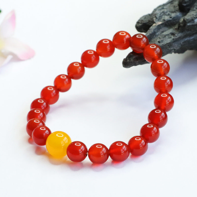 Natural red agate bracelet chalcedony bracelet national fashion jewelry MN2102602