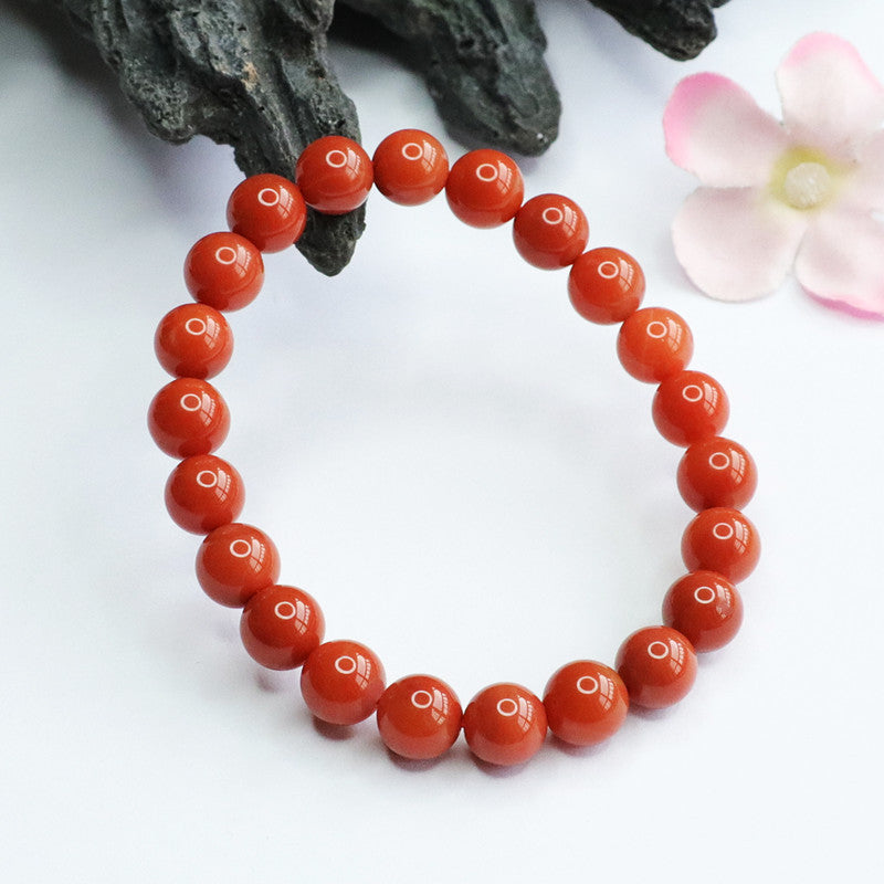 Natural Southern Red Agate Bracelet Full Flesh Color Bracelet Jewelry MN2053008 