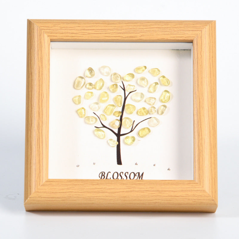 Love style original stone crystal photo frame table setting new tree house picture frame home festive ornament gift 