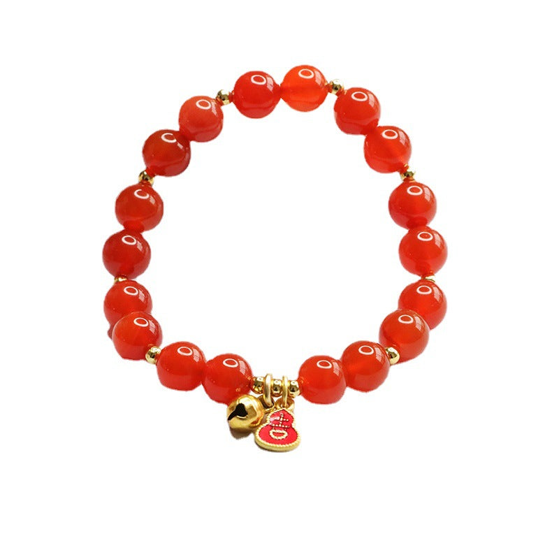 Natural red agate bracelet bell gourd bracelet jewelry accessories MN3020307