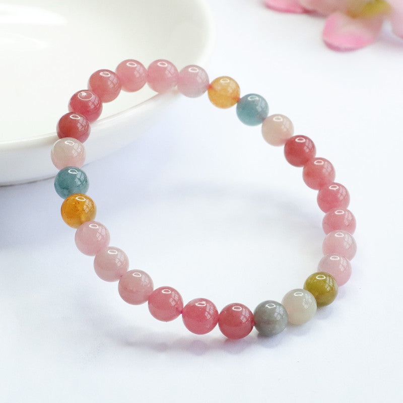 Natural Tourmaline Bracelet Brazilian Old Mine Rainbow Bracelet Colorful Treasure CB2090509 