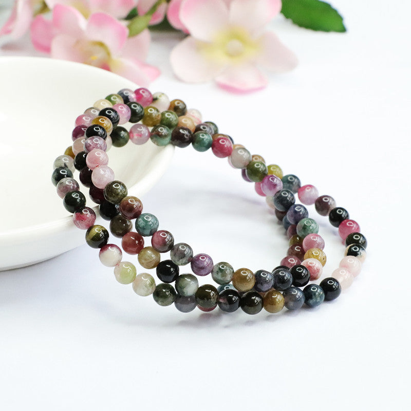 Natural Tourmaline Bracelet Candy Crystal Bracelet Colorful Jewelry CB2080605 