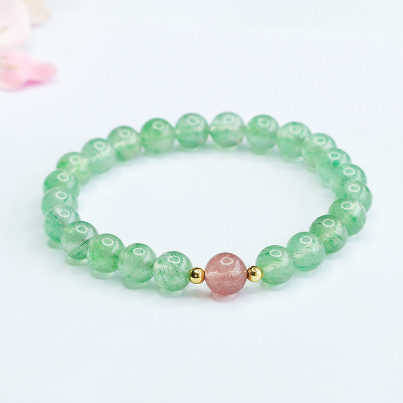 Natural Strawberry Crystal Bracelet Crystal Bracelet Colorful Jewelry Factory Wholesale Live Delivery CB3051508 