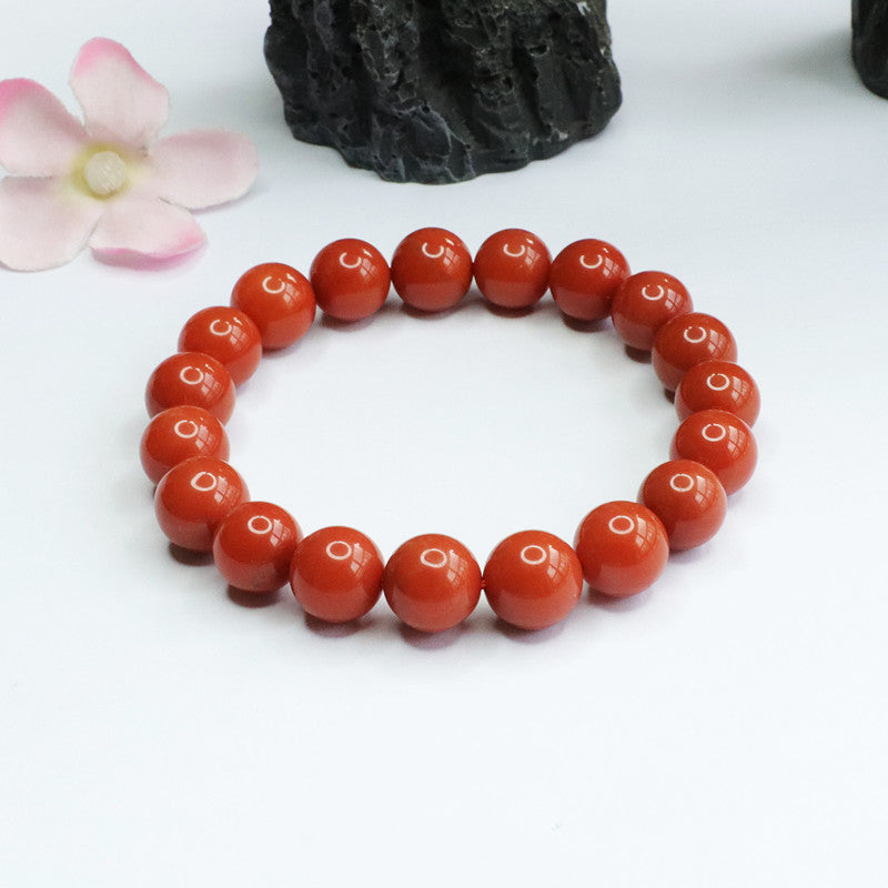 Natural Southern Red Agate Bracelet Full of Flesh and Colorful Beads Jewelry MN2053007 