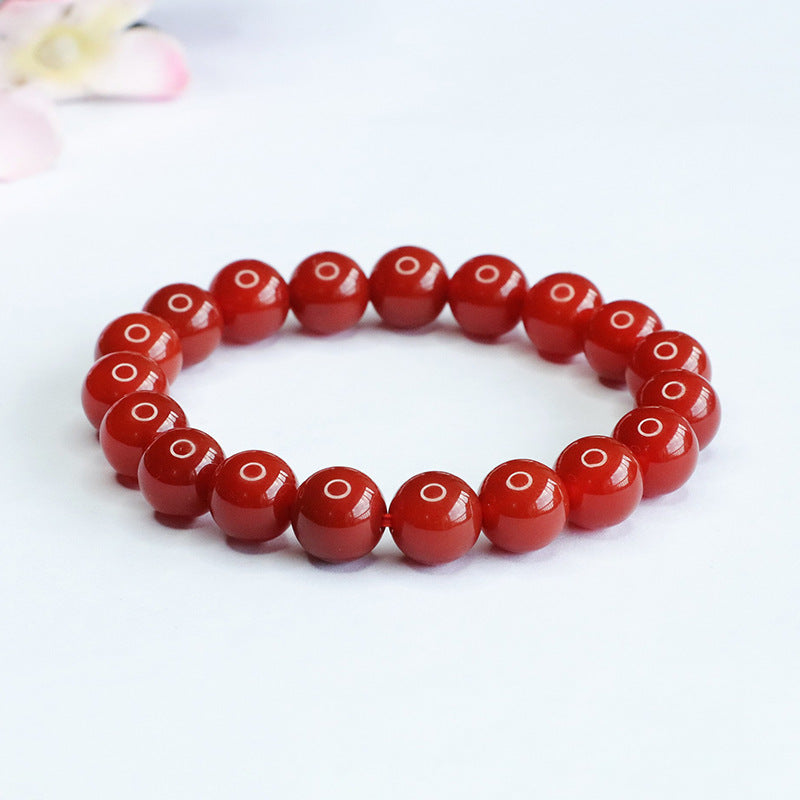 Southern Red Onyx Bracelet Single Circle Bracelet National Trendy Jewelry MN3071301